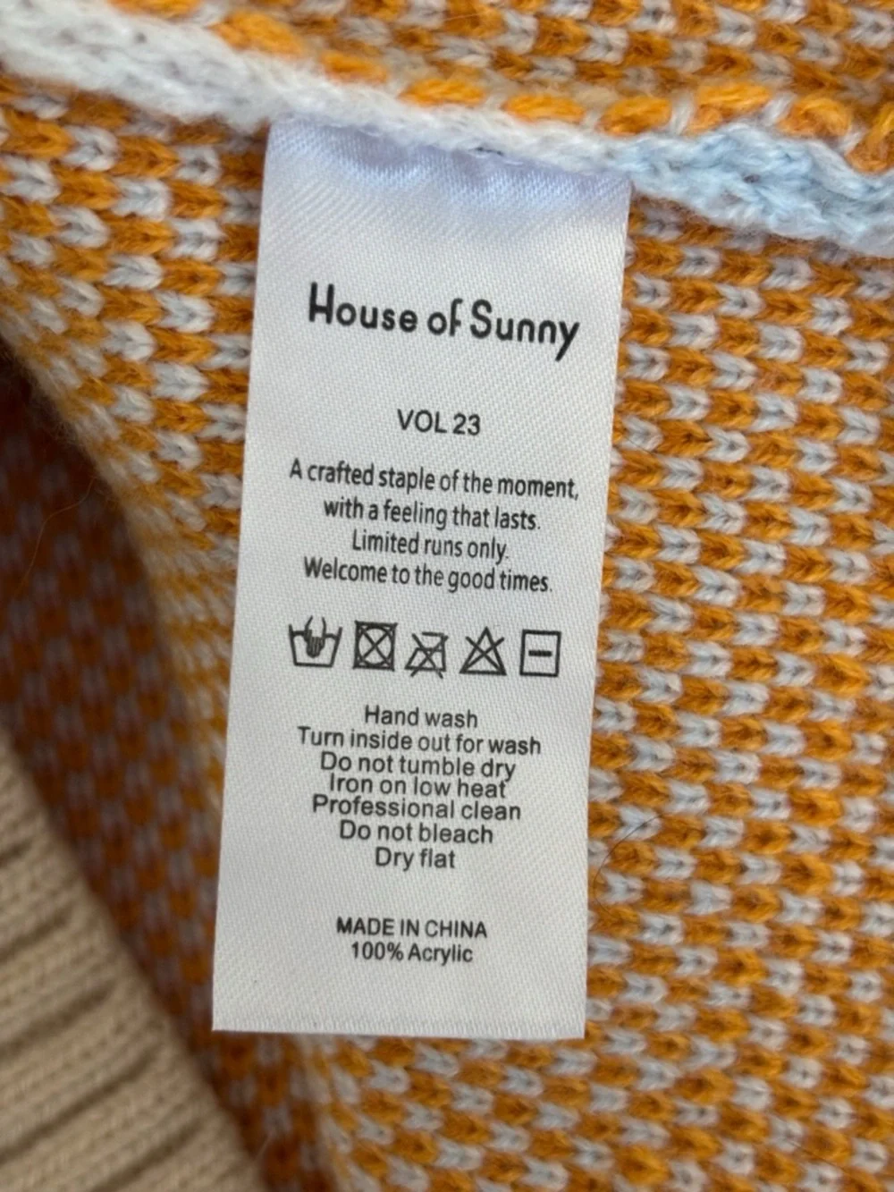 House of Sunny The Rise Tripper Cardigan Sweater Sz 4 - Picture 7 of 7